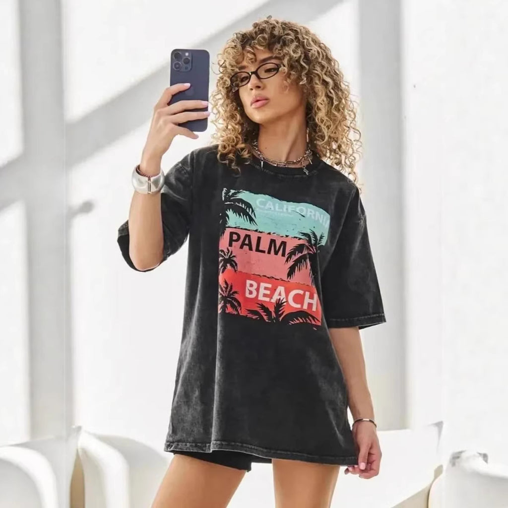 Loose short sleeved T-shirt top