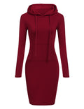 Autumn Winter Women Hoodies Long Sweatshirts  Patchwork Fashion Female Pullovers Hoodie Tops Causal Feminino Coats