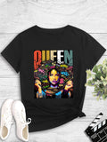 Casual Printed Short Sleeve Round Neck Pullover T-Shirt