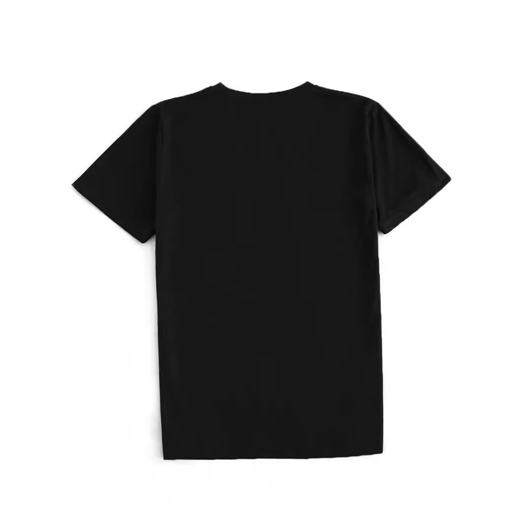 Casual Printed Short Sleeve Round Neck Pullover T-Shirt