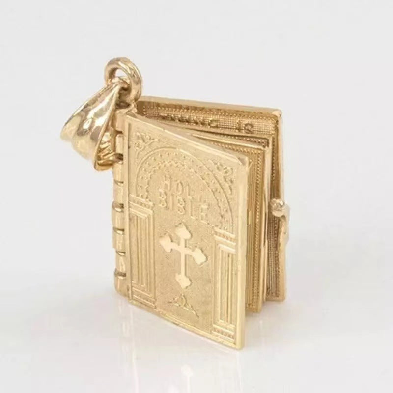 Bible Necklace Personalized Bible Book Pendant