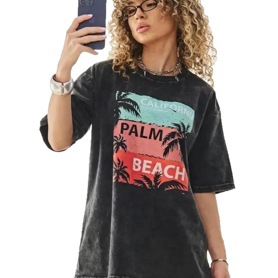 Loose short sleeved T-shirt top