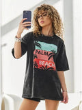 Loose short sleeved T-shirt top